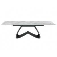 Керамический стол Орфео TML-998 сильвер вайт + чёрный