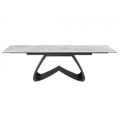 Керамический стол Орфео TML-998 сильвер вайт + чёрный