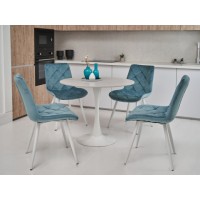 Стол обеденный T-325 каса вайт + белый