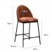 Полубарный стул B-150 терракотовый + черный Полубарный стул B-150 терракотовый + черный