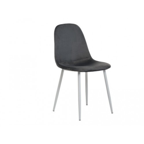 Стул M-10 серый велюр + белый
