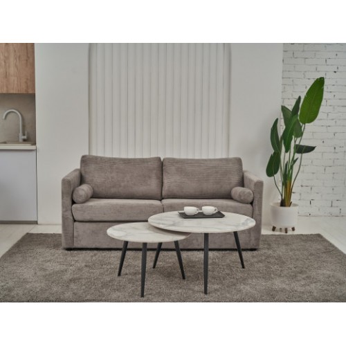 Комплект журнальных столов CT-31 Беатрис вайт клауд + чёрный