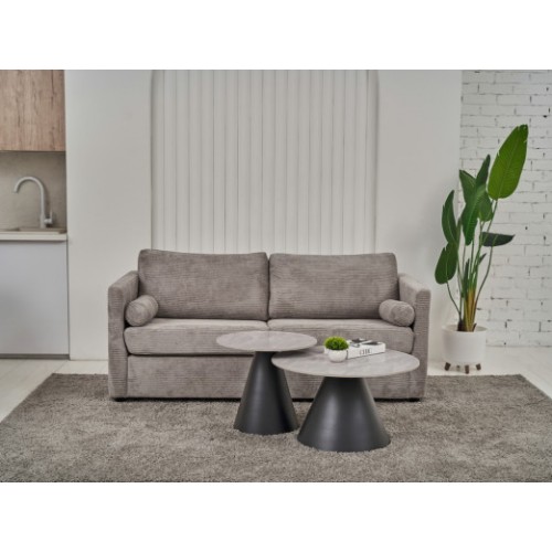 Комплект журнальных столов CT-40 Рокко ребекка грей + чёрный