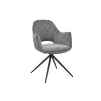 Стул поворотный R-150 пепельный + черный