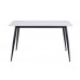 Обеденный керамический стол TM-100 олимпо вайт + черный