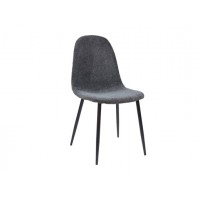 Стул N-160 пепельный букле + чёрный