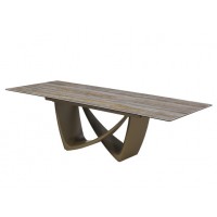 Керамический стол Беатриче TML-995 тайгер травертин + коричневый