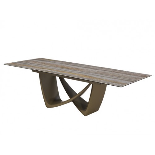 Керамический стол Беатриче TML-995 тайгер травертин + коричневый