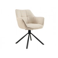 Стул поворотный R-69 айвори + черный