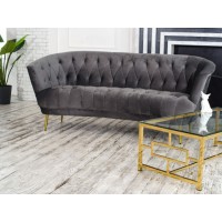 Софа "Лучия" серый + золото