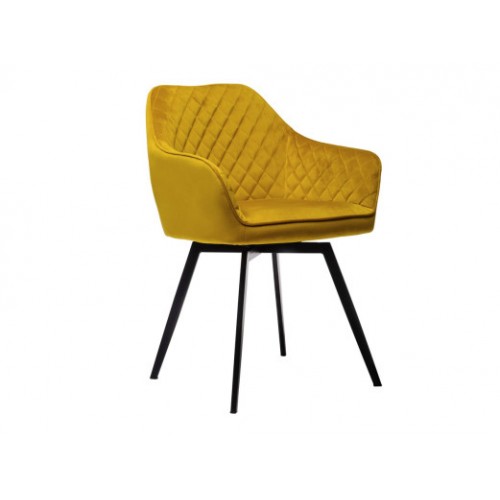 Стул поворотный R-63 горчичный + черный Стул поворотный R-63 горчичный + черный