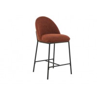 Полубарный стул B-150 терракотовый + черный