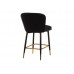 Полубарный стул B-126 черный + черный Полубарный стул B-126 черный + черный