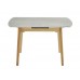 Керамический стол TM-87-1 травертин матовый + дуб