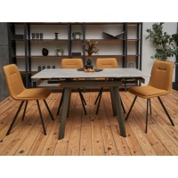 Керамический стол TM-80 вера грей + серый