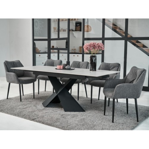 Керамический стол Урбано TML-896 калакатта кристал + черный