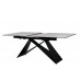 Керамический стол Бруно TML-880 белый мрамор + черный Керамический стол Бруно TML-880 белый мрамор + черный