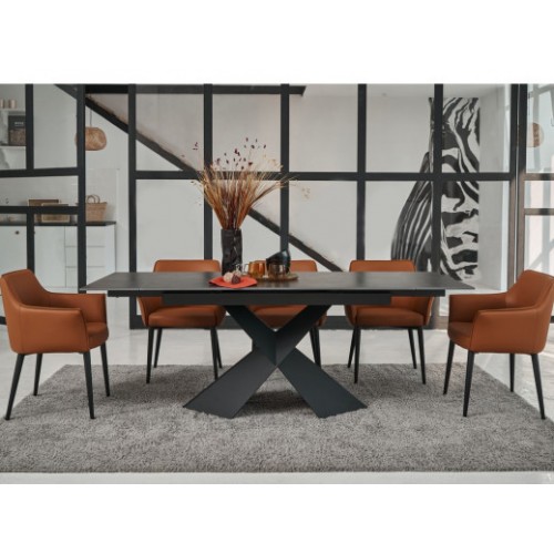 Керамический стол Урбано TML-896 империал графит + черный