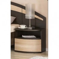 Тумбы прикроватные (2 шт.) Аляска Венге Темный - Мебель Сервис