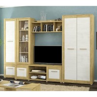 Стенка Конго Дуб Золотой - Мебель Сервис Стенка Конго Дуб Золотой - Мебель Сервис