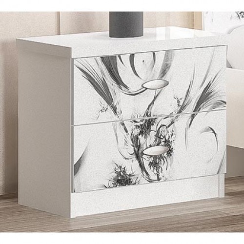 Тумба прикроватная (2 шт.) Ева Белый - Мебель Сервис Тумба прикроватная (2 шт.) Ева Белый - Мебель Сервис