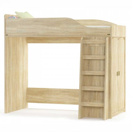 Кровать горка Валенсия Дуб Самоа - Мебель Сервис