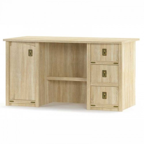 Стол 1Д + 3Ш Валенсия Дуб Самоа - Мебель Сервис