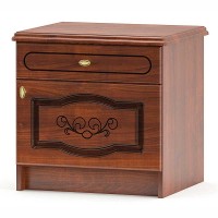 Тумба прикроватная Барокко Вишня Портофино - Мебель Сервис Тумба прикроватная Барокко Вишня Портофино - Мебель Сервис