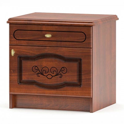 Тумба прикроватная Барокко Вишня Портофино - Мебель Сервис Тумба прикроватная Барокко Вишня Портофино - Мебель Сервис