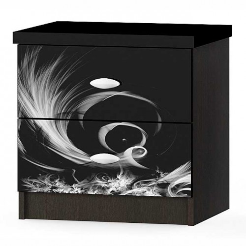 Тумба прикроватная (2 шт.) Ева Венге Темный - Мебель Сервис Тумба прикроватная (2 шт.) Ева Венге Темный - Мебель Сервис