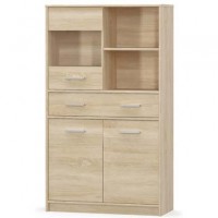 Витрина 2Д1В1Ш Типс Дуб Самоа - Мебель Сервис Витрина 2Д1В1Ш Типс Дуб Самоа - Мебель Сервис