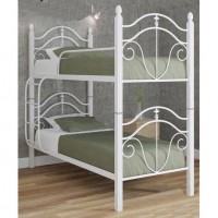 Кровать Диана двухъярусная на деревянных ножках 80*190 - Металл-Дизайн